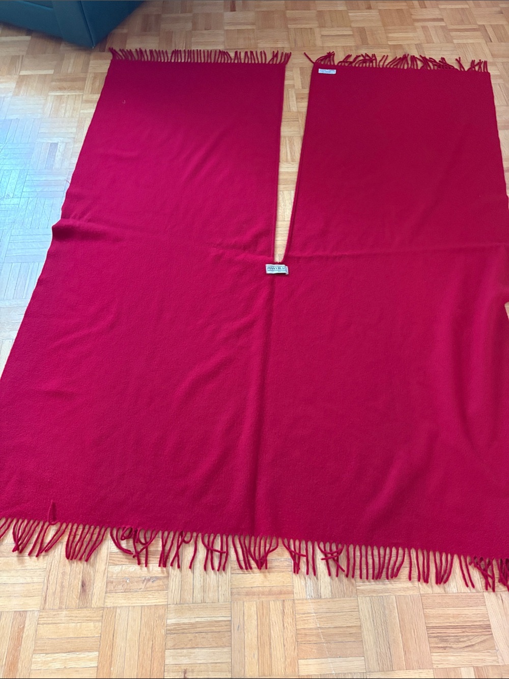 Penny BlackRed Women's poncho. / wrap Classic Fringe Detail